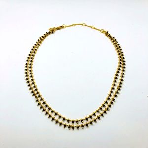 - Madewell gold black beads choker